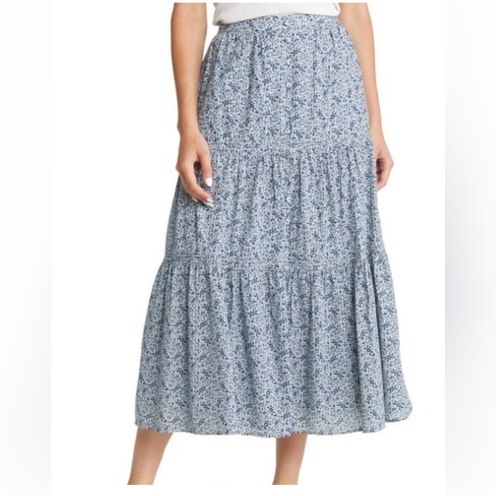 Madewell Florentine Floral Skirt